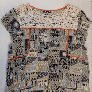 🐾 Comme Toi short sleeved blouse, size large 🐾